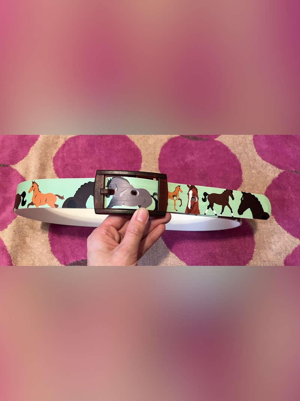 NWOT C4 Green Equestrian Pony Belt